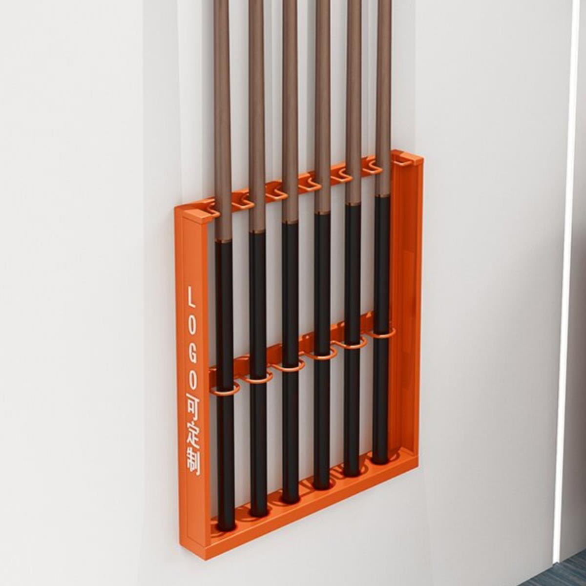 Wall -mounted table club rack metal table club placed wall -mounted shelf balls, club hanging wall frame 6 holes, 9 holes, 9 holes