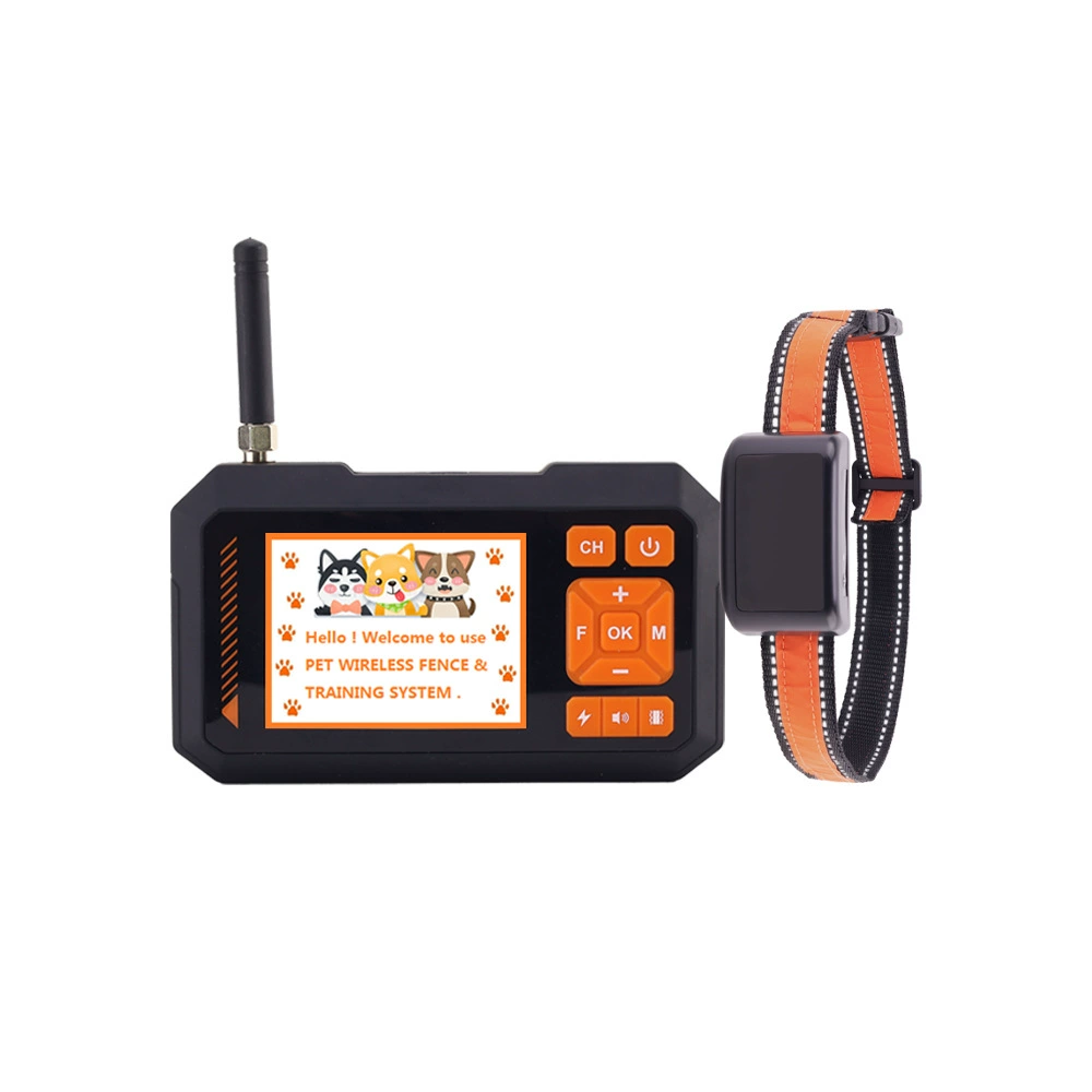 2025 новый многофункциональный тренажер для дрессировки собак с цветным экраном, ошейник для тренировок, электронный забор для питомцев на открытом воздухе