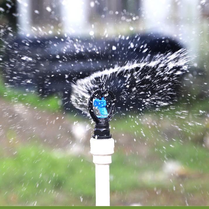 4 puntos azul Media Distancia atomización boquilla redonda turbina impulsor boquilla jardín Greening riego agrícola rociadores