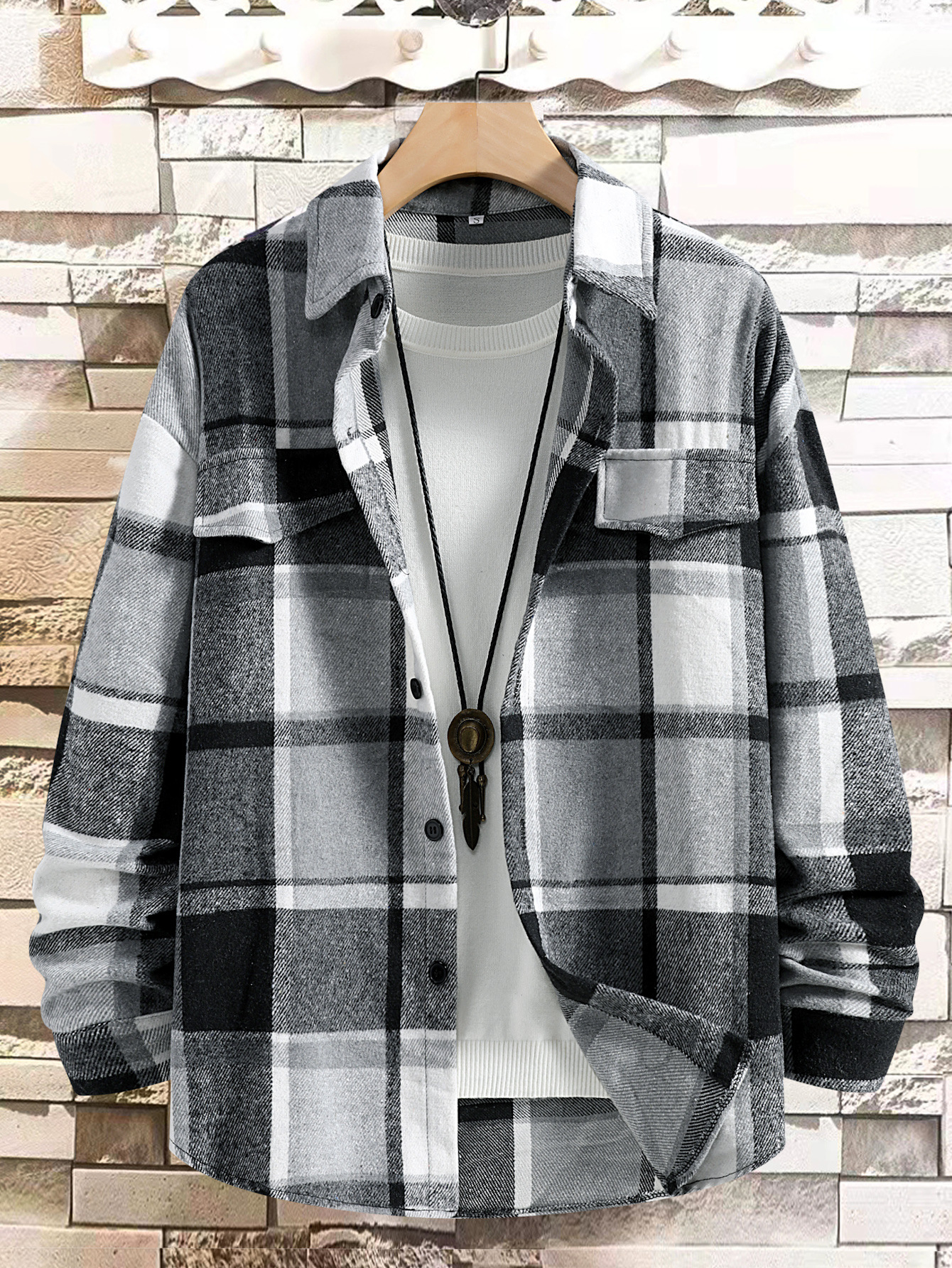 Camicia a quadri uomo maniche lunghe rossa casual ed elegante_voghion.com