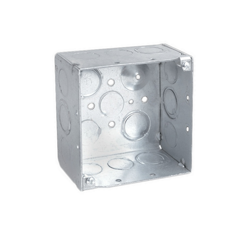 USLINSKY Lingtian UL - Caja de Conexiones Galvanizada Estándar Estadounidense 4x4, Placa de Cubierta para Caja de Interruptores y Enchufes, para Instalación en Superficie y Empotrada 4232 image 5