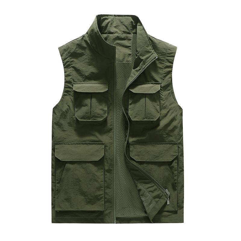 Cross-border heren, functioneel vest met meerdere zakken voor buitenactiviteiten zoals vissen, fotografie en bergbeklimmen, unisex werkjas_voghion.com