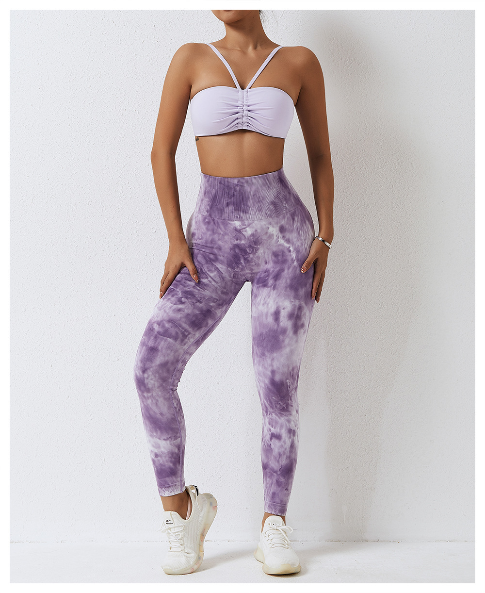 Simple Style Tie Dye Nylon Spandex Active Bottoms Leggings display picture 20