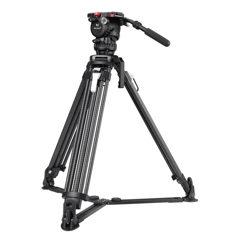 买德国2025新款马小路Marsace V12液压云台摄影三脚架套装 含V12