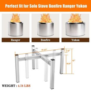 Cross-border hot sale solo retractable stainless steel stove courtyard bonstove smoke-free stove firewood stove storage rack bracket