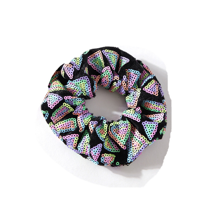 Fashion Geometric Cloth Sequins Hair Tie display picture 6