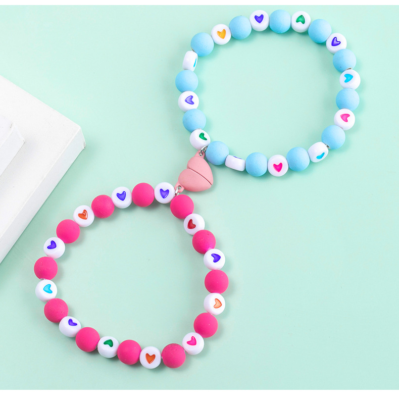 Fashion Heart Shape Alloy Resin Bracelets display picture 4