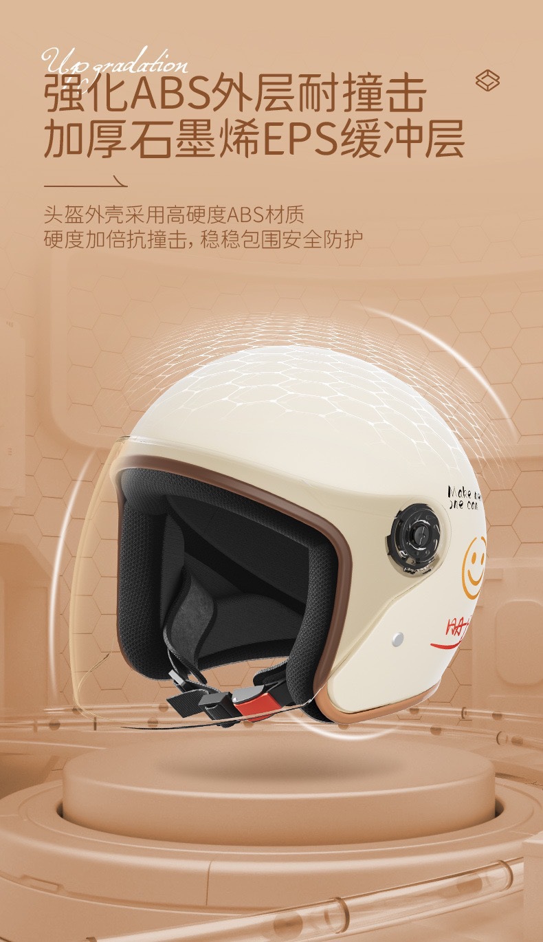 New National Standard Women's Electric Bike Helmet Winter Warm Men's and Women's Half Helmet Motorcycle Helmet Women's Electric Bike Helmet