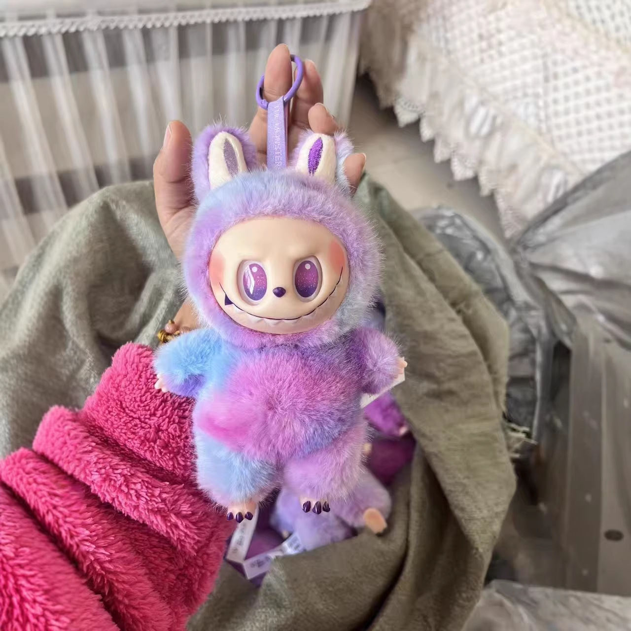 In-Stock Third-Generation Labubu Plush Doll Vinyl Toy Figurine Pendant Cartoon Third-Generation Blind Box