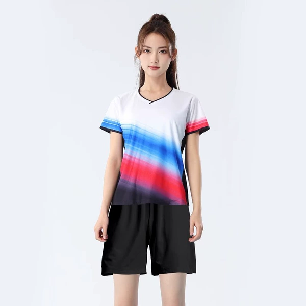 15 women's white, blue, red + black shorts