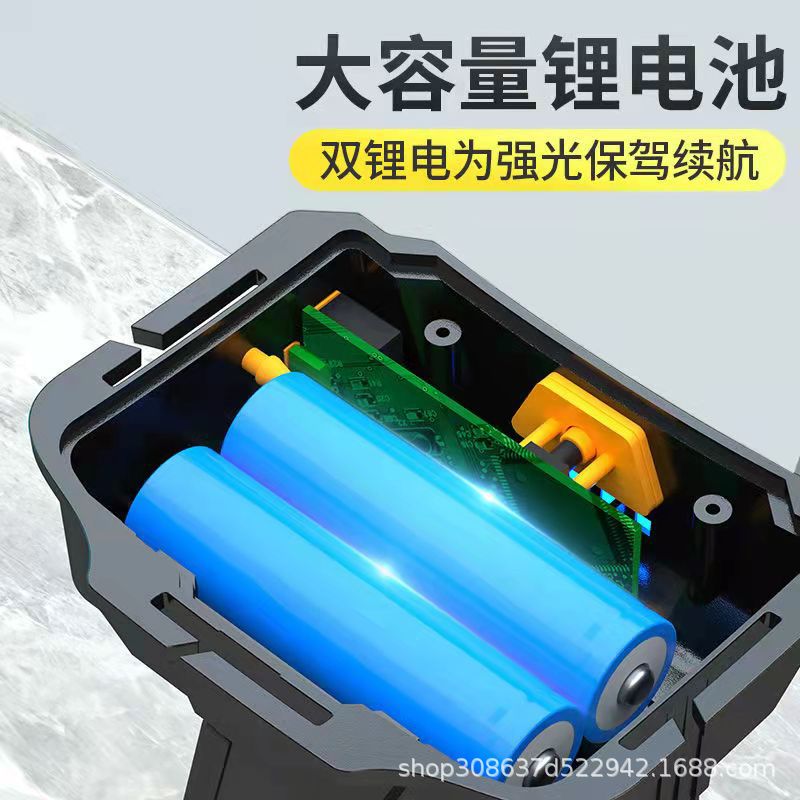 Faro de inducción de carga USB transfronterizo lámpara de minero al aire libre camping pesca salvaje luz fuerte linterna LED patrulla de sitio fabricante