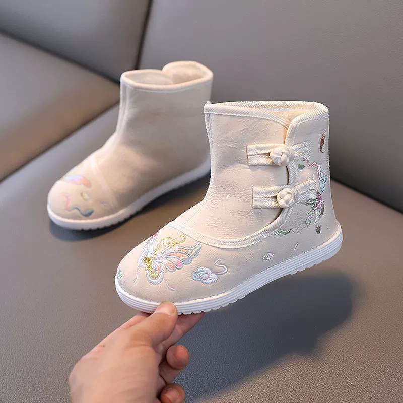 Теплые ботинки, зимние слипоны, low boots, ханфу