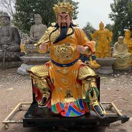 土地公佛像图片 山神爷神像 武山神塑像 手拿斧子山神菩萨1.3米