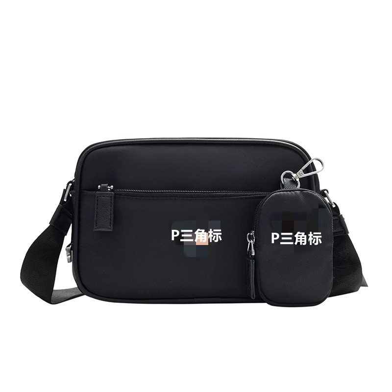 Cross-Border Foreign Trade Men's Bag, Unisex Two-Piece Set, Trendy Brand Hot-Selling Nylon Parachute Crossbody Shoulder Bag
