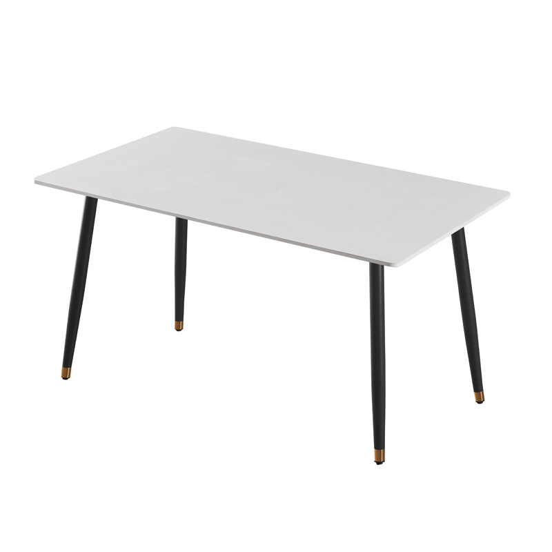 Mesa y silla de comedor de roca de lujo nórdica pequeña casa moderna simple y multi-tamaño rectangular fácil de cuidar mesa de comedor