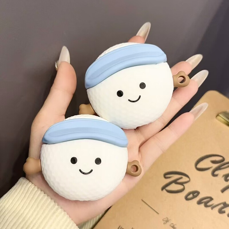 Cute Golf Ball AirPods Pro3 Apple Bluetooth Headphone Case 1/2/4 Generation Cartoon Protective Cover Suitable for