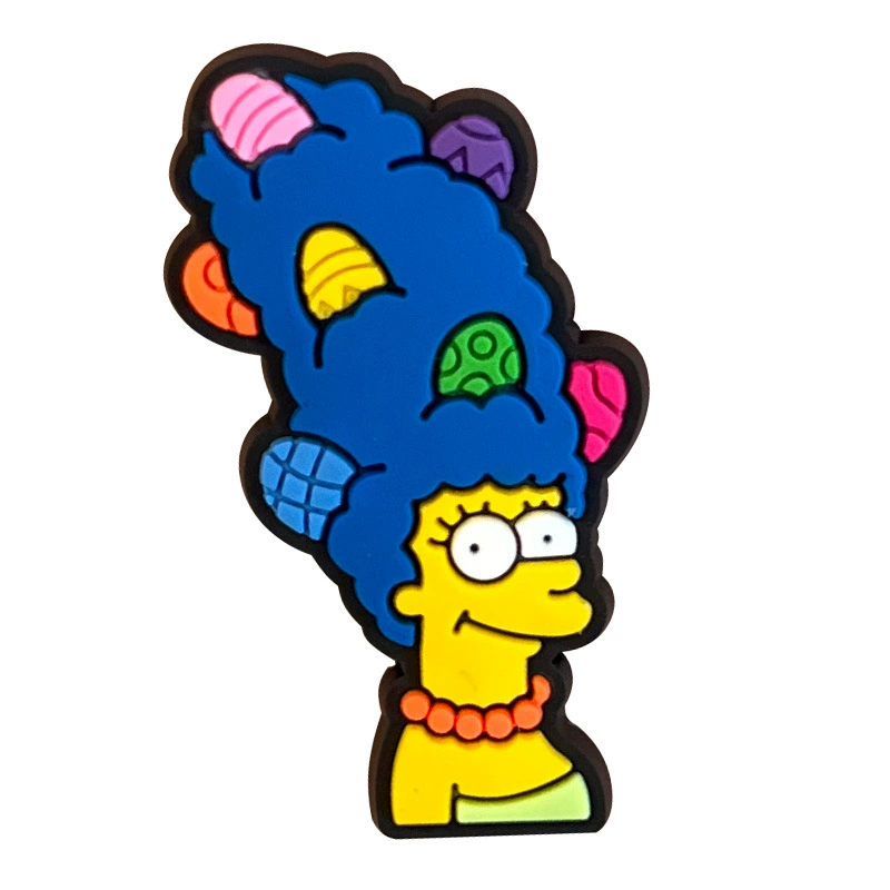 Подвески для обуви (серия Simpsons) Кроки-жиботы, одна подвеска для обуви, 18 вариантов цвета