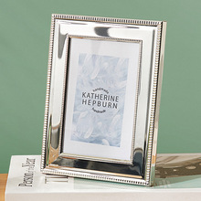 高档相框 可刻字刻logo摆台大气宽边感金属相架6寸7寸六寸七寸
