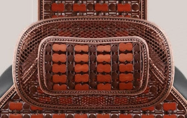 cushion bamboo mat single piece | Cool pad - 25-styles-of-full-bamboo-headrests-in-brown-color