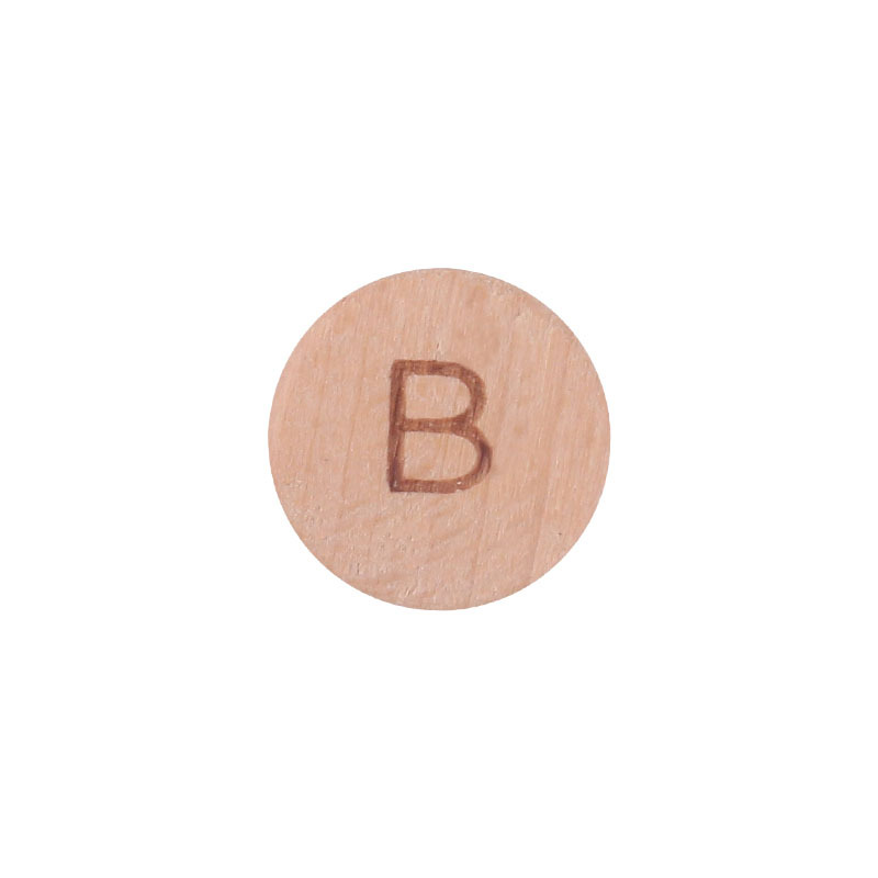 15mm redondo 26 letras inglesas haya joyería tesoro nombre palabra DIY chupete cadena mordedor pulsera DIY Accesorios