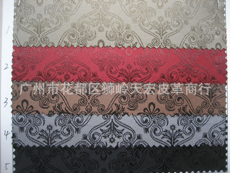 批发供应 涤纶面料 大提花pvc发泡 箱包 时装包面料