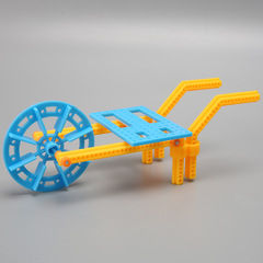 DIY Transportation Tool Single-Wheeled Hand-Pushed Cart Science and Technology Small Project Kit for Primary School Students Kindergarten Experimental Material Package