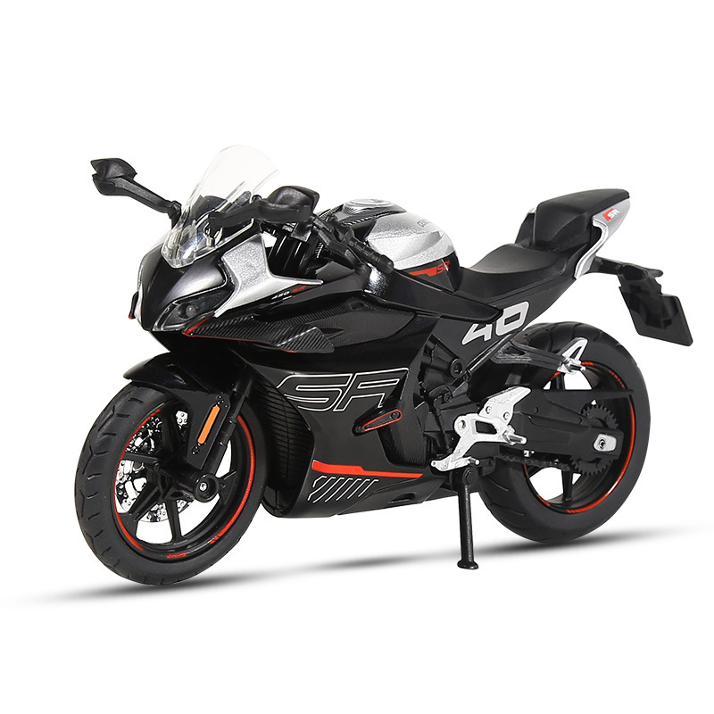 Modelo de motocicleta de aleación 1:12, motocicleta Chuanqi, simulación de amortiguador, dirección, coche de juguete para niños, caja ciega transfronteriza, dropshipping
