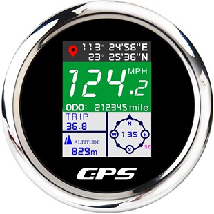 85mm ����GPS�ٶȱ��a�펧�����Ⱥͺ����@ʾ12V24V��܇����ͨ�ÿ�