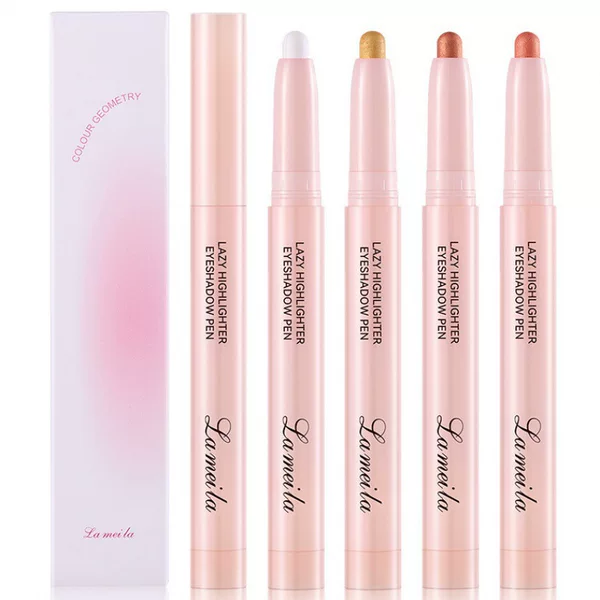 Performance performance colorful highlight eyeshadow pen eyeliner glue lying silkworm pen fine flash repair brightening double-headed Matte Pearlescent stick