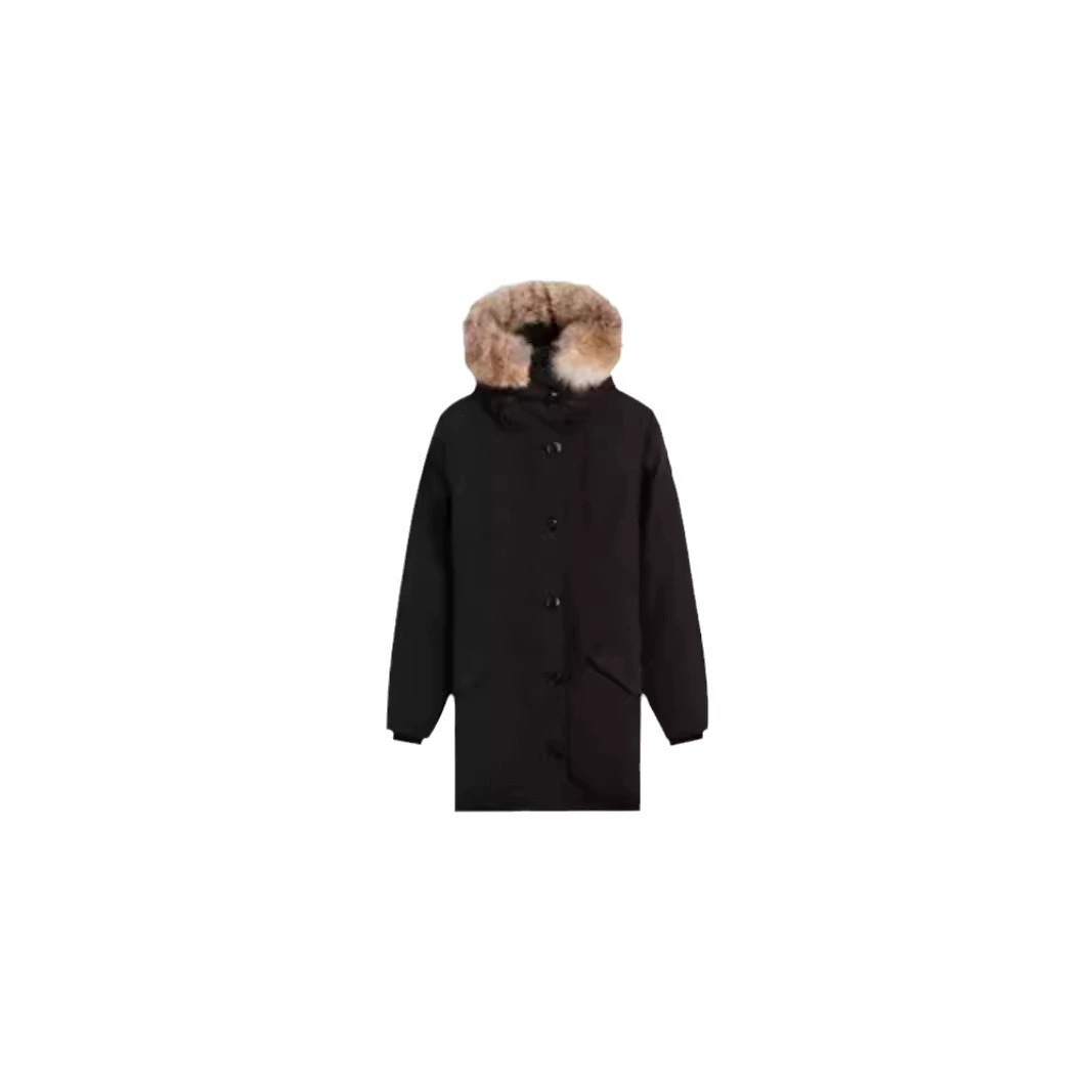 Женский пуховик-парка (PALM MOOSE), меховая отделка капюшона, длинный зимний coat, размер XS–XL