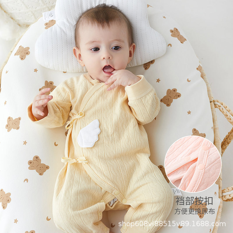 Newborn Baby's All-in-one Boneless Clothes Spring and Autumn Pure Cotton Newborn Monk Clothes Climbing Clothes for Boys and Girls Baby Spring and Autumn Clothes Newborn Baby's All-in-one Boneless Clothes Spring and Autumn Pure Cotton Newborn Monk Clothes Climbing Clothes for Boys and Girls Baby Spring and Autumn Clothes