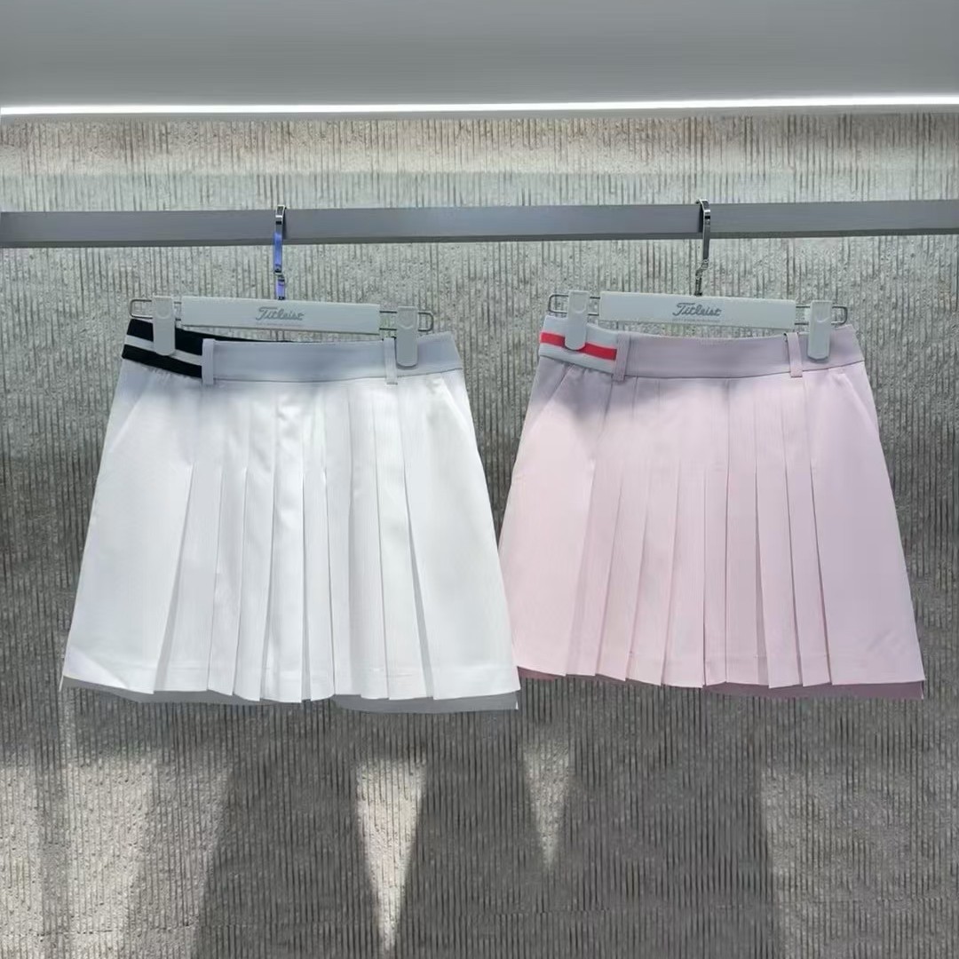 25 Summer New Golf Women's Short Skirt Sports Half-Length Pleated Short Skirt Sports Quick-Drying Fabric