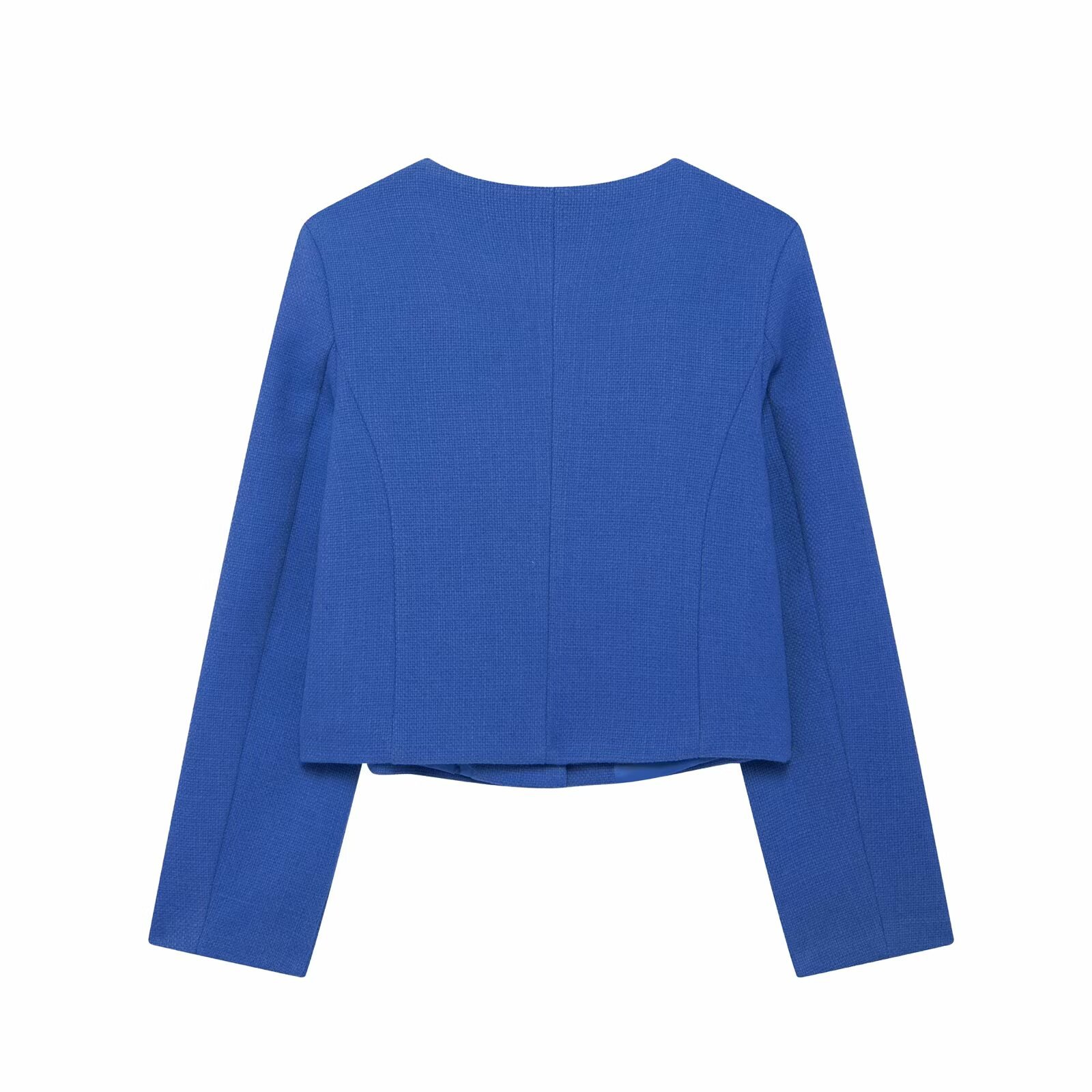420g Weight Casual Jacket Outerwear Type Long Sleeve Sleeve Length Single Breasted Placket Type Regular Sleeve Sleeve Type Polyester Fabric Type Short Top Length Coat Tops Type Casual, Daily Occasion Round Neck Neckline Regular Fit Fit Type Solid Color Pattern Spring, Autumn Season Women's Gender Pocket Design Elegant, Streetwear Style Women's Elegant Streetwear Solid Color Pocket Single Breasted Coat Casual Jacket 16
