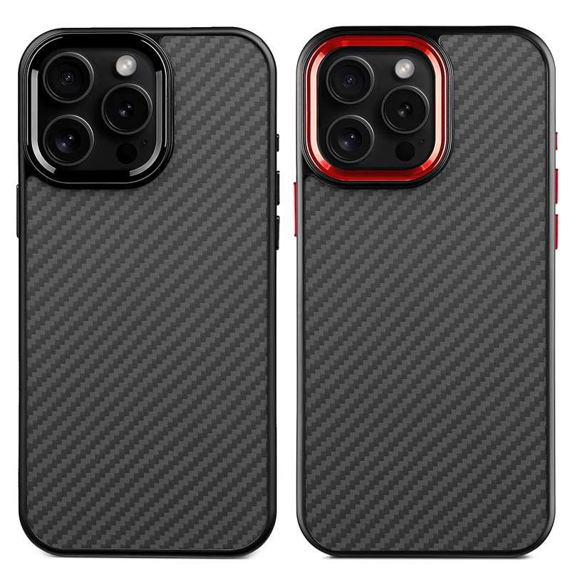 New Metal Frame Kevlar Phone Case Suitable for iPhone 17 Pro Max, 15, Apple 14, 13, 12, 16 Pro