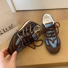 葡萄妈studiolee 增高4cm~时髦网面撞色系带内增高阿甘跑鞋女