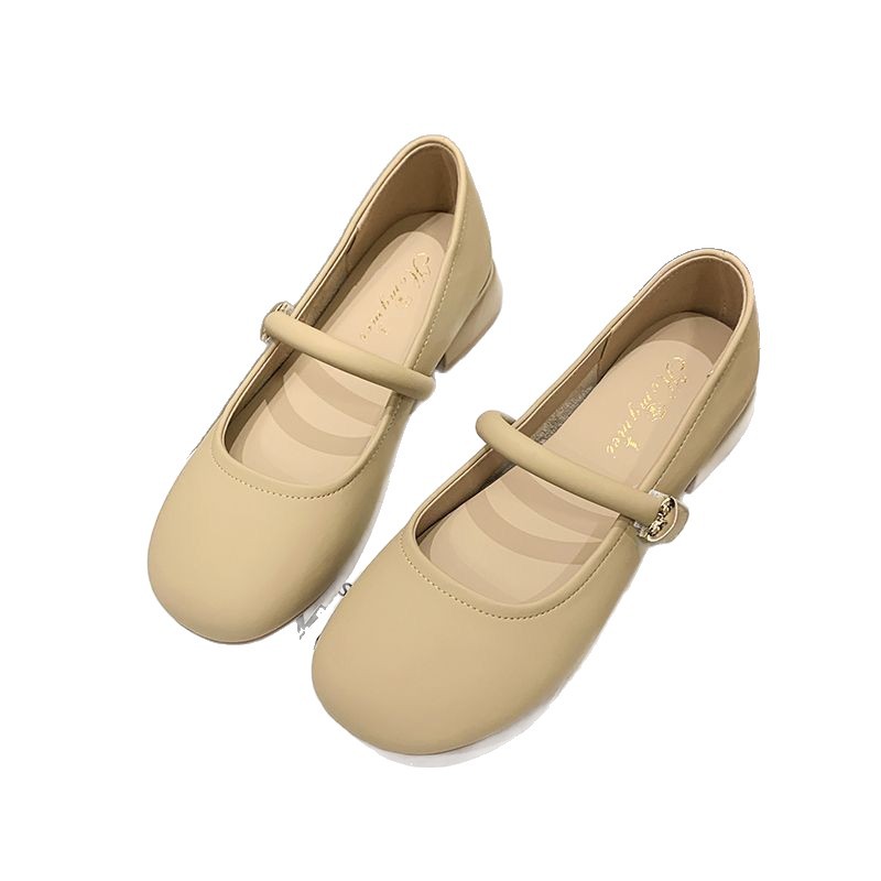 Xiaoxiao viento blanco cheongsam zapatos de mujer 2026 nuevo verano con falda Marizhen zapatos de cuero con cabeza redonda nuevos zapatos chinos