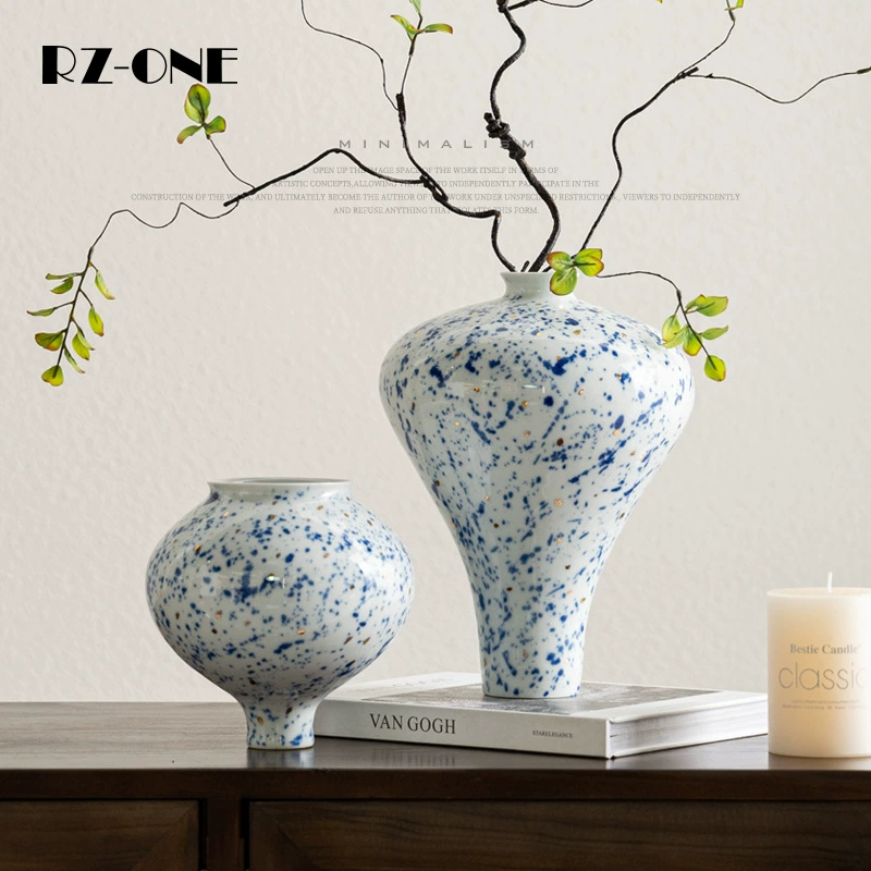 Craftsman Thirteen Высококлассная клубная модель комнаты Высококлассная ваза Новый китайский стиль Керамическая гостиная Украшение дома