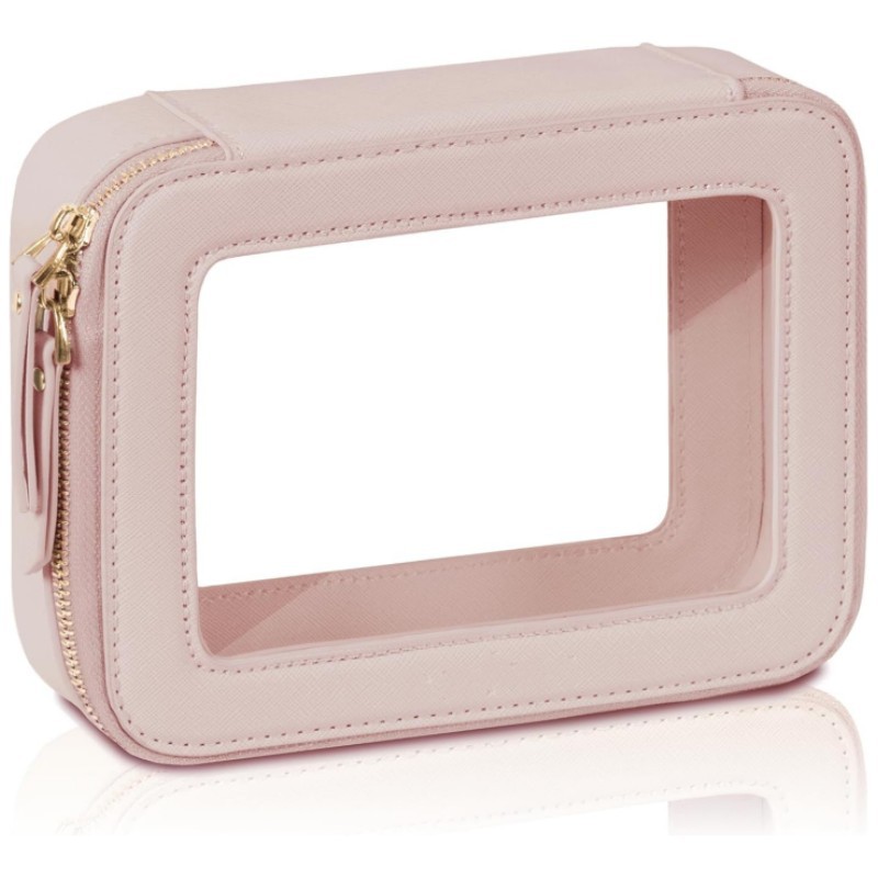 Productos en stock para ventas transfronterizas: nueva bolsa de cosméticos transparente multiusos, bolsa de aseo impermeable para viajes, estuche para productos de cuidado de la piel.