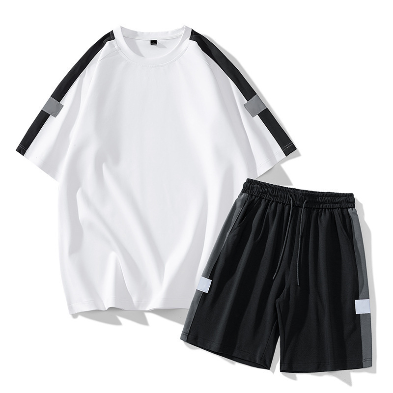 Conjunto Deportivo Casual para Hombre de Elastano con Cuello Redondo