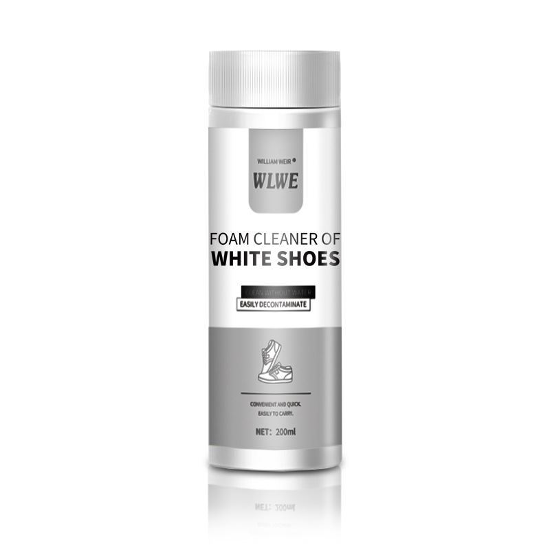 Agente de limpieza de zapatos blancos Agente de limpieza de zapatillas de deporte Descontaminación de espuma de pulido de zapatos sin amarillo Agente de limpieza en seco en stock al por mayor