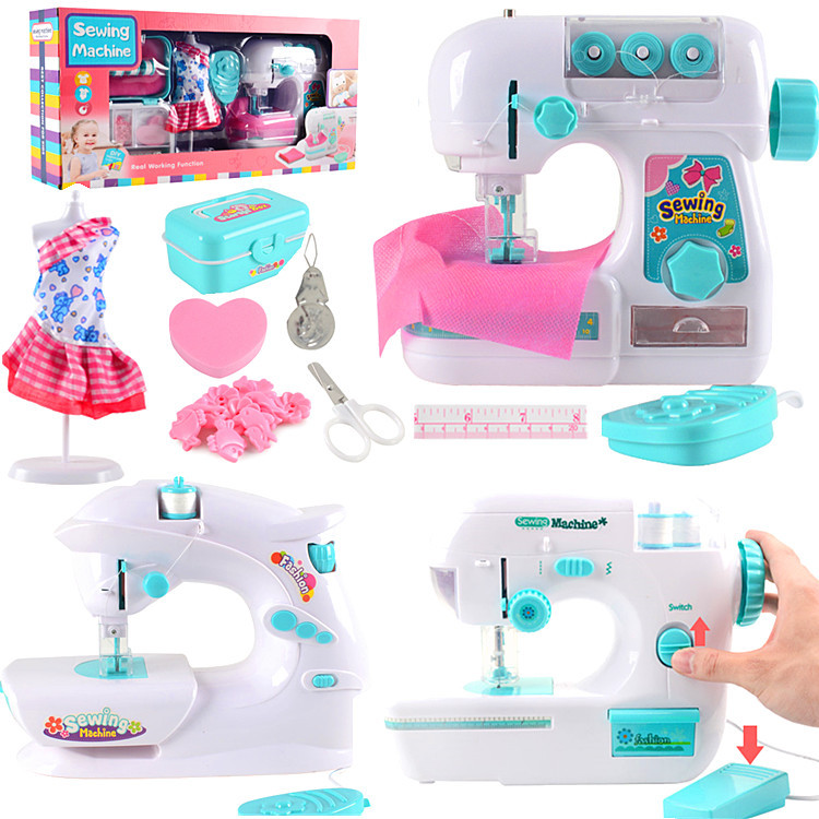 children Electric lighting Sewing machine Small appliances Toys Play house sewing DIY Mask girl Puzzle Toys Plant