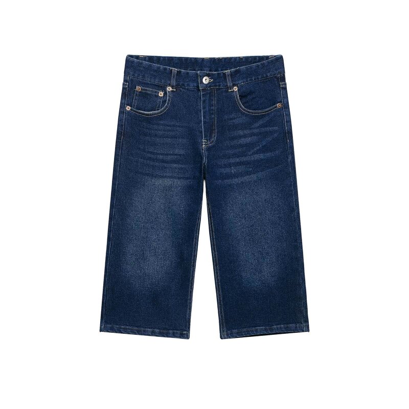 Cross-Border Foreign Trade Wholesale Pb&Za New Spring and Summer Women's Mid-Waist Casual Five-Point Capri Jeans 6855001