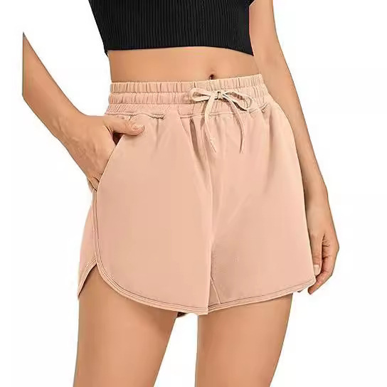 2024 Women's Casual Sports Shorts Summer Comfortable Cotton Casual Running Fitness Knitted Shorts with Pocket