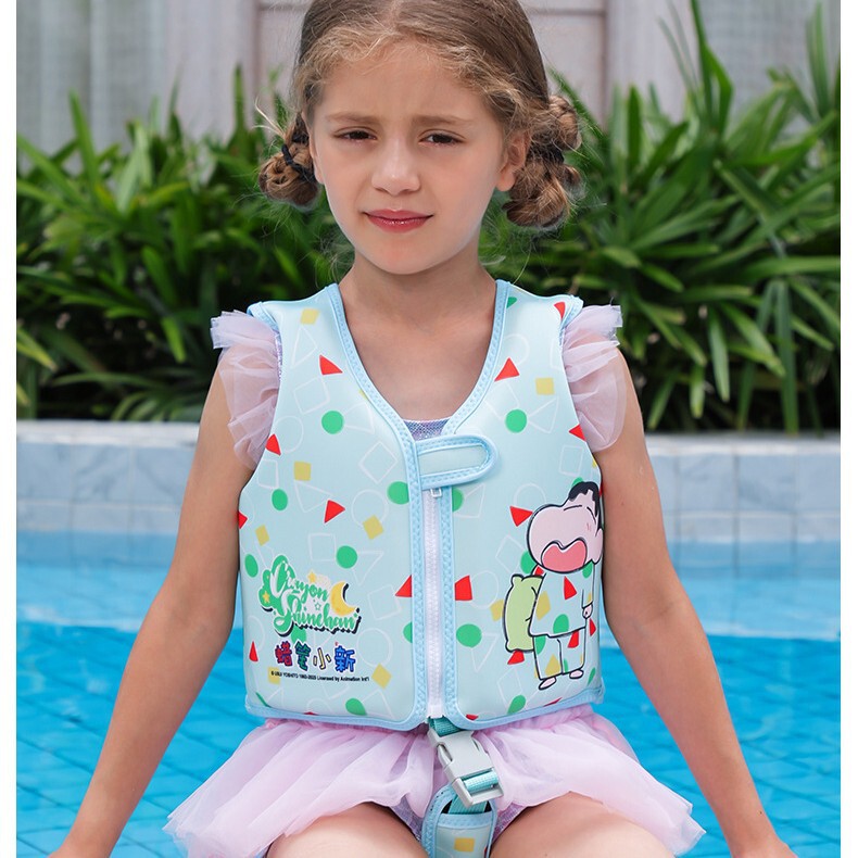Crayon Shin-Chan Genuine Kidsren's Swimming Buoyancy Vest Baby Life Vest Baby Swimsuit Suspender Floating Vest