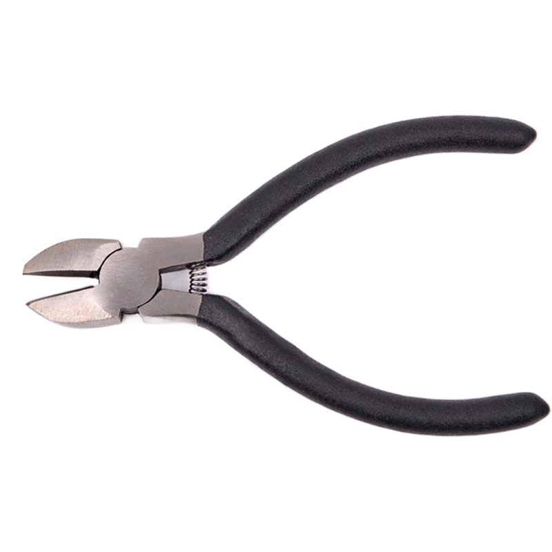 4,5 pulgadas de imitación de forja de fundición mini alicates de plástico puntiagudo alicates diagonales alicates de hierro fundido alicates de la joyería