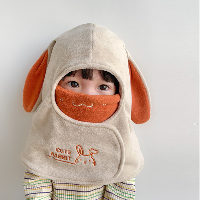 ベルベット耳保護赤ちゃん帽子子供は秋冬のフリースを厚くして、赤ちゃんの首をかぶって、男女の防風をしている|undefined