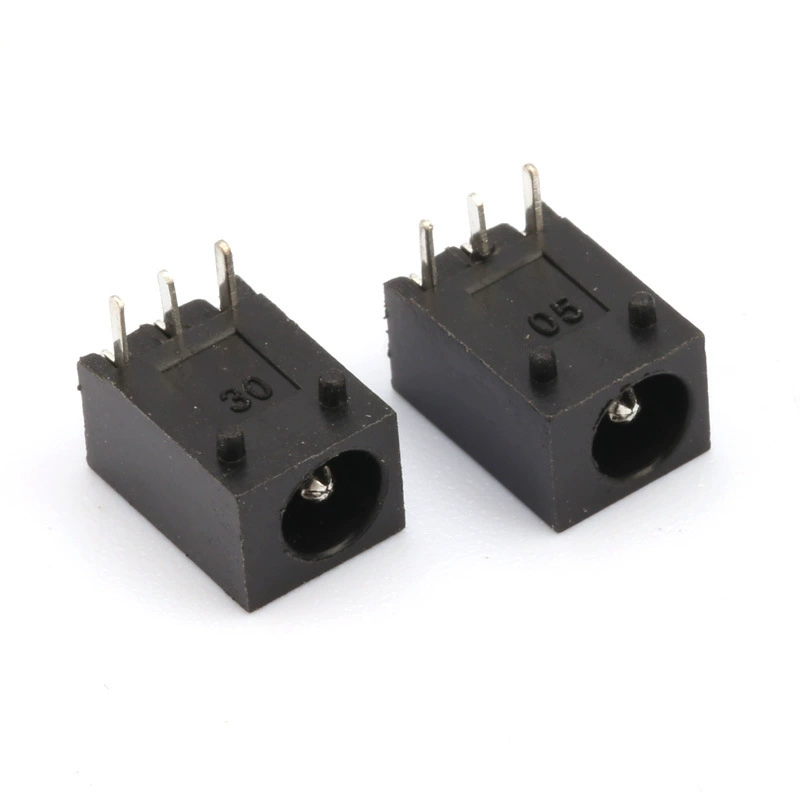 DC003A power socket three-pin horizontal DC charging socket audio socket DC power socket