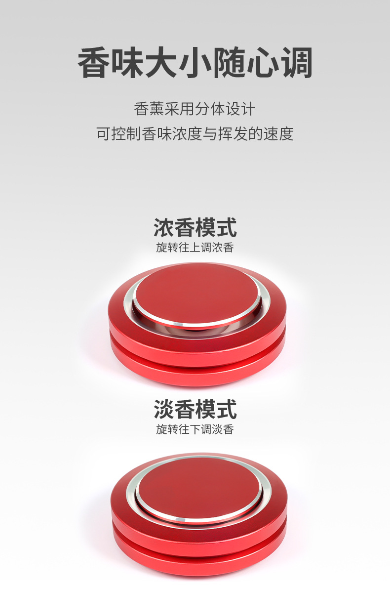 Car aromatherapy car interior fragrance car light fragrance flying saucer deodorization high-grade decorative alloy ornaments interior products