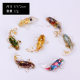 Natural Amethyst Small Fish Koi Gravel Glue Decorative Ornaments Cross-Border Office Desk Gifts Car Ornaments