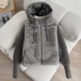 针织袖连帽保暖新款棉服